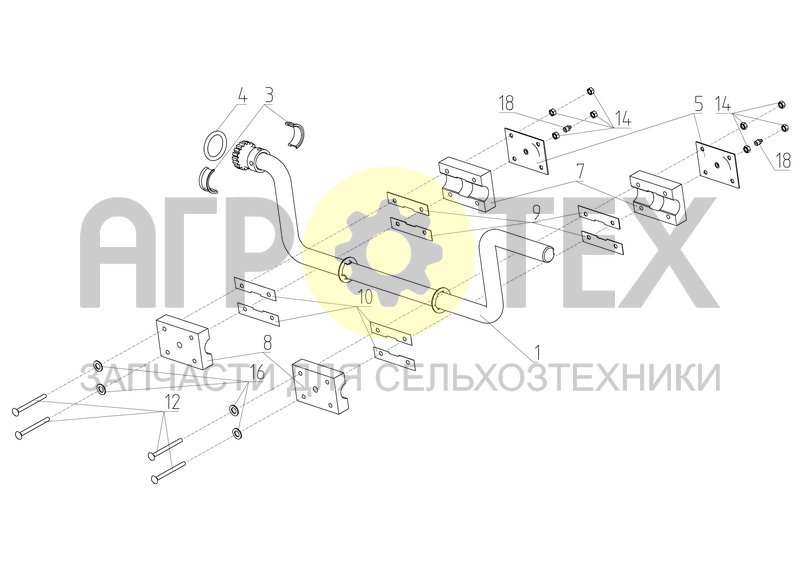 Вал (РСМ-10.12.08.000Г) (№7 на схеме)